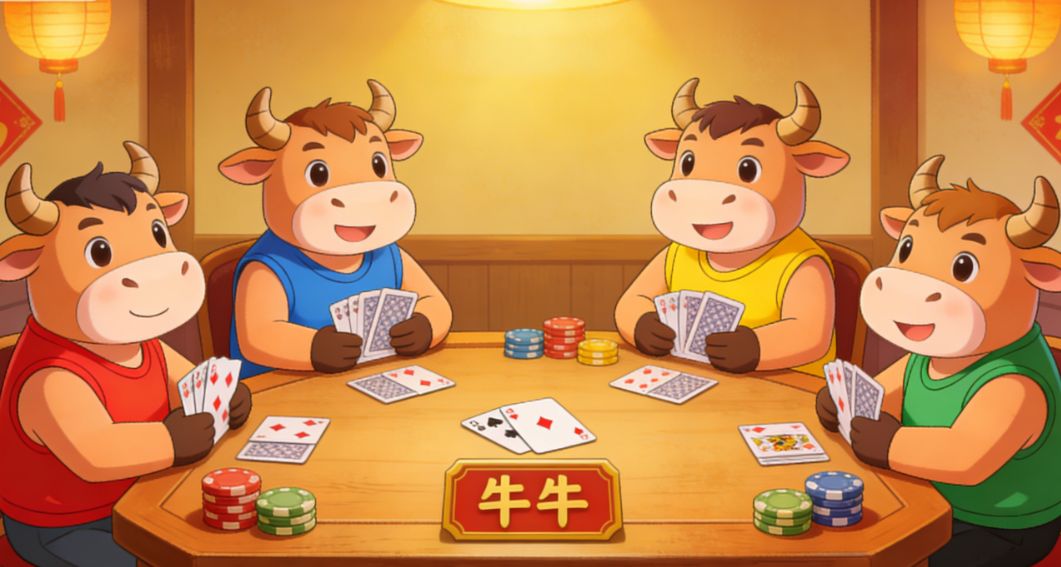 组个局，玩一种叫“牛牛”的纸牌游戏。